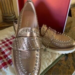 NWT ANGELO BERVICATO NEW WITH BOX LOAFERS LEATHER MADE IN ITALY​​